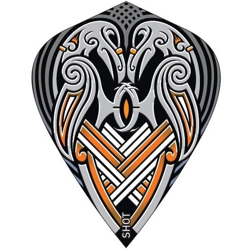 Shot Shot Viking Raven Black Kite - Dart Flights