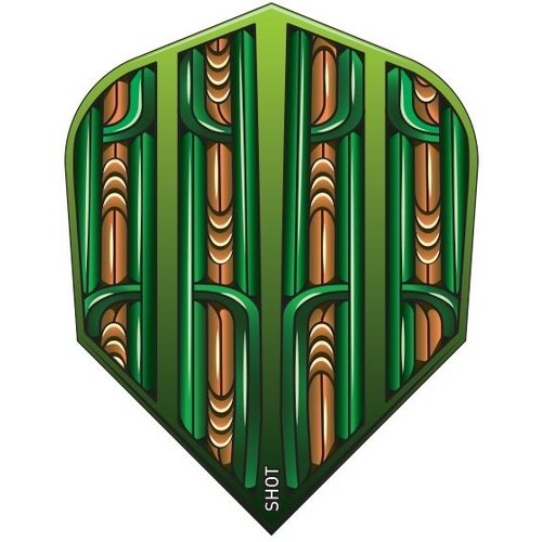 Shot Shot Warrior Rutene Green Std.6 - Dart Flights