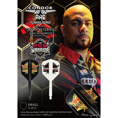 Condor Condor Axe Player - African Warrior - Inspiration 2 Black- Small - Dart Flights