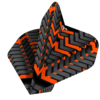 Mission Mission Vex NO2 Black & Orange - Dart Flights