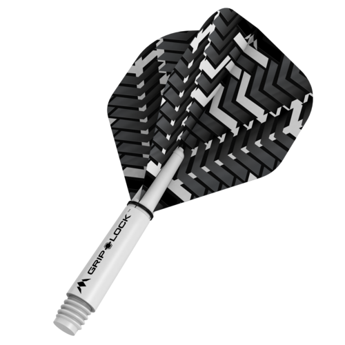 Mission Mission Vex NO2 Black & White - Dart Flights