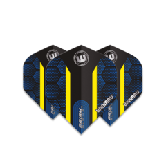 Winmau Prism Alpha Extra Thick Blue & Yellow Stripe Flights
