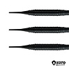 KOTO 2 KOTO Black Brass Soft Tip Darts + 90 Pieces Accessories Dartpile