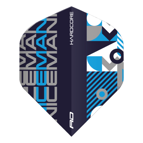 Red Dragon Red Dragon Gerwyn Price Hardcore Iceman Black & Blue - Dart Flights