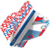 Red Dragon Red Dragon Josh Payne Hardcore Maximum White & Blue - Dart Flights