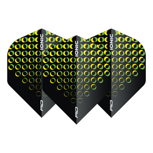 Red Dragon Red Dragon Hardcore Ionic Circles Yellow - Dart Flights