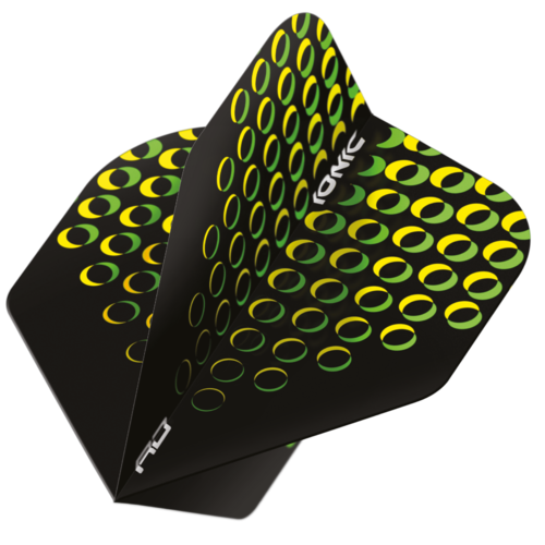 Red Dragon Red Dragon Hardcore Ionic Circles Yellow - Dart Flights