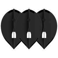 L-Style Champagne L2 Teardrop Black Flights