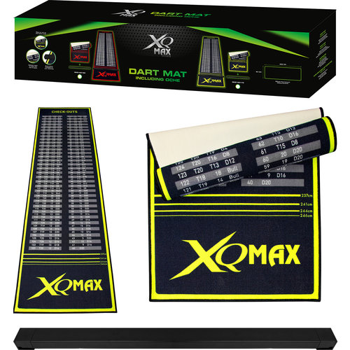 XQMax Darts XQMax Oche Checkout Green/Black Dartmåtte