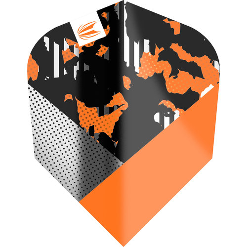 Target Target Raymond van Barneveld Black & Orange Pro Ultra Ten-X - Dart Flights