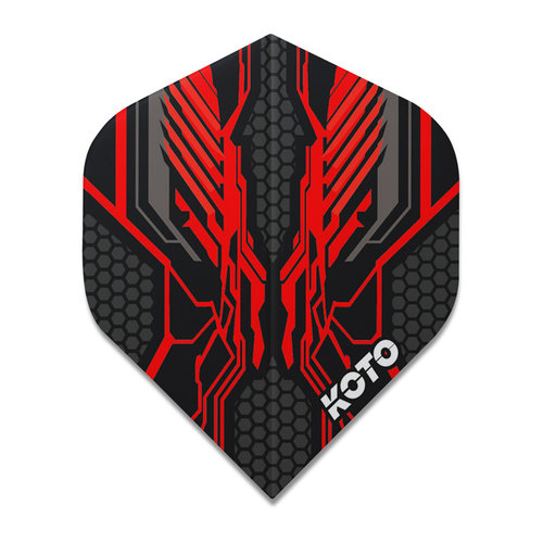 KOTO KOTO ZIZ-Wing NO2 Red - Dart Flights