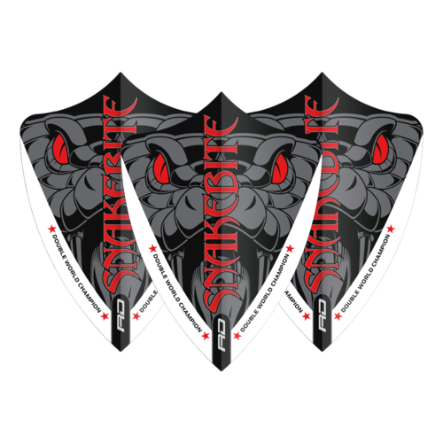 Red Dragon Red Dragon Peter Wright Snakebite Double World Champion Freestyle Red Eyes - Dart Flights