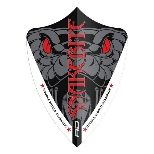 Red Dragon Red Dragon Peter Wright Snakebite Double World Champion Freestyle Red Eyes - Dart Flights