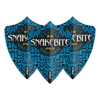 Red Dragon Peter Wright Snakebite Double World Champion Freestyle Blue Skin - Dart Flights