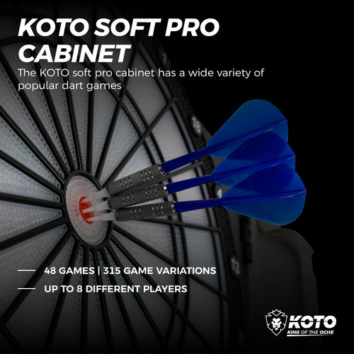 KOTO KOTO Soft Pro Cabinet - Elektronisk Dartskive