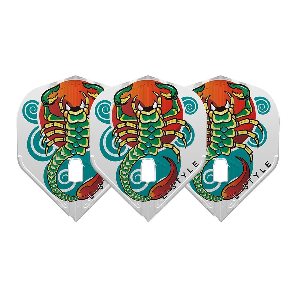 L-Style L1 PRO Dart Flights - Deta Hedman V4 Clear White