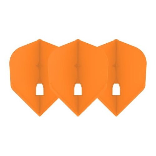 L-Style L-Style Champagne Flight L3 Shape Solid Orange - Dart Flights