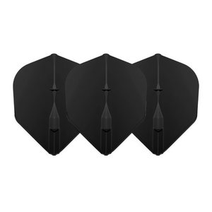 L-Style Champagne Flight EZ L3 Shape Black - Dart Flights