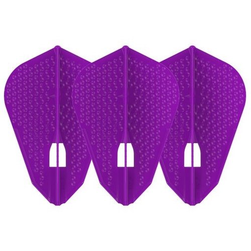 L-Style L-Style Champagne L9D Dimple Fantail Deep Purple - Dart Flights