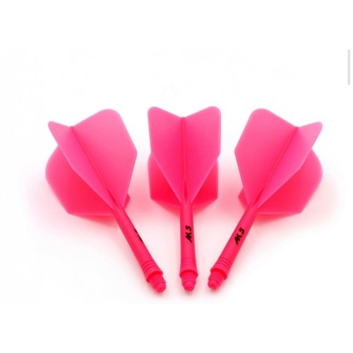 CUESOUL Cuesoul - Tero Flight System AK5 Rost Big Wing - Pink - Dart Flights