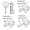 CUESOUL Cuesoul - Tero Flight System AK5 Rost Big Wing - Pink - Dart Flights