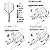 CUESOUL Cuesoul - Tero Flight System AK5 Rost Big Wing - Yellow - Dart Flights