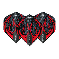 Winmau Prism Alpha Diablo Black & Red Flights