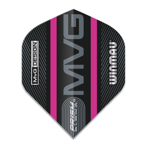 Winmau Winmau Prism Alpha Black MVG Pink - Dart Flights