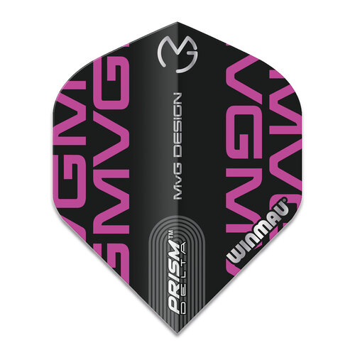 Winmau Winmau Prism Delta MVG Design Black/Pink - Dart Flights