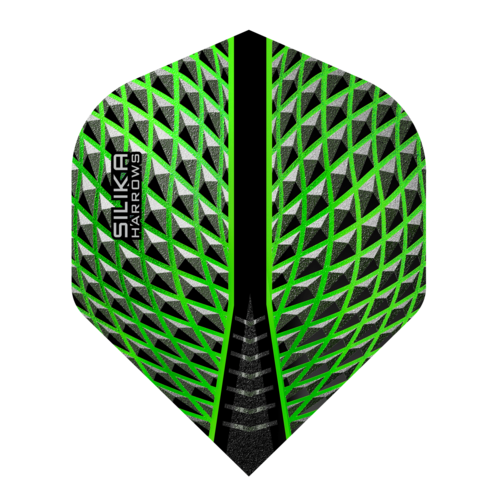 Harrows Harrows Silika NO2 Green Tough Crystalline Coated - Dart Flights