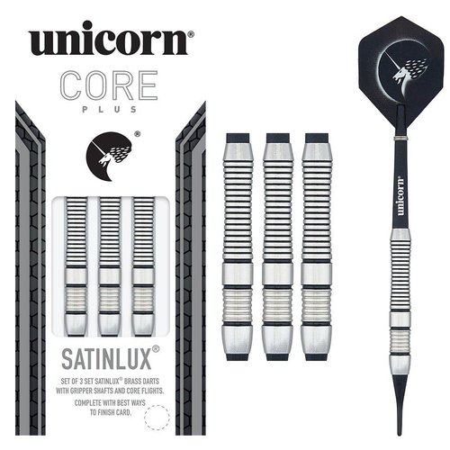 Unicorn Unicorn Core Plus Satinlux Brass Soft Tip Dartpile