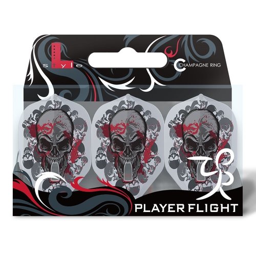 L-Style L-Style Champagne Flight L1 Standard Ryan Searle V2 Clear - Dart Flights