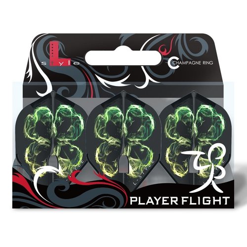 L-Style L-Style Champagne Flight L1 Standard Robyn Byrne V2 Black - Dart Flights