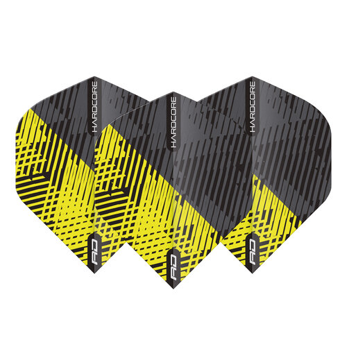 Red Dragon Red Dragon Hardcore Radical Yellow & Black Fleck - Dart Flights