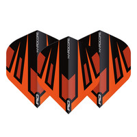 Red Dragon Hardcore Radical Orange & Black Fan Flights