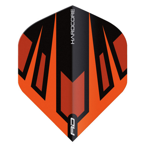 Red Dragon Red Dragon Hardcore Radical Orange & Black Fan - Dart Flights