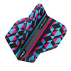 Red Dragon Red Dragon Hardcore Radical Pink, Blue & Black Geometric - Dart Flights