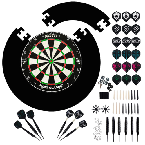 KOTO KOTO King Classic Edition + Beskyttelsesringe + KOTO Accessory Kit Steeltip Black 90 Pieces