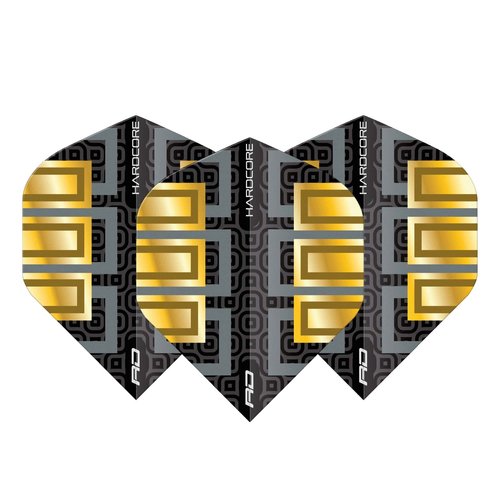 Red Dragon Red Dragon Hardcore Premium Gold & Black Block - Dart Flights