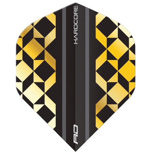 Red Dragon Red Dragon Hardcore Premium Gold & Black Geometric - Dart Flights