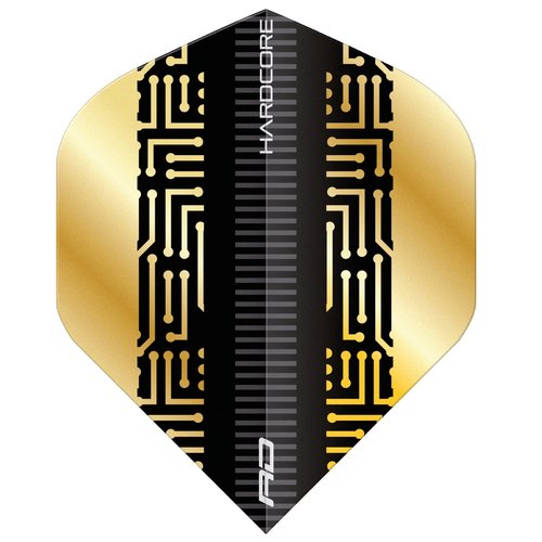 Red Dragon Red Dragon Hardcore Premium Gold & Black Maze - Dart Flights