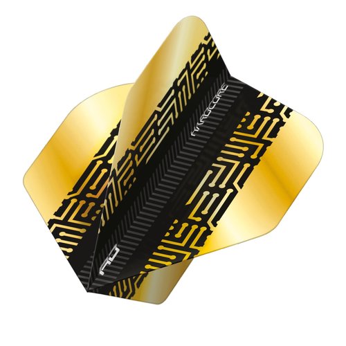 Red Dragon Red Dragon Hardcore Premium Gold & Black Maze - Dart Flights