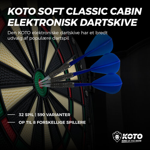 KOTO KOTO Soft Classic Cabinet - Elektronisk Dartskive