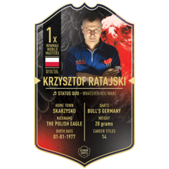 Ultimate Darts Card Krzysztof Ratajski