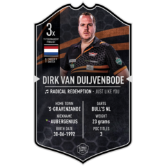 Ultimate Darts Card Dirk van Duijvenbode