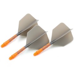 Cuesoul - ROST T19 Integrated Dart Flights - Big Wing - Grey Orange