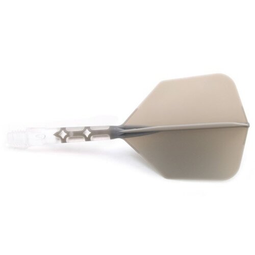 CUESOUL Cuesoul - ROST T19 Integrated Dart Flights - Big Wing - Grey Clear - Dart Flights