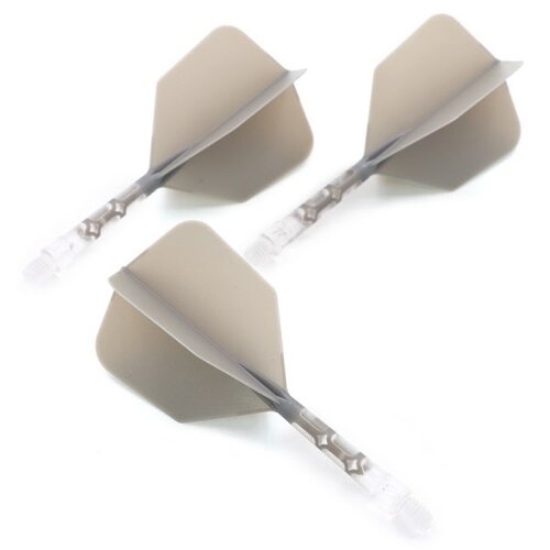 CUESOUL Cuesoul - ROST T19 Integrated Dart Flights - Big Wing - Grey Clear - Dart Flights