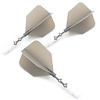 CUESOUL Cuesoul - ROST T19 Integrated Dart Flights - Big Wing - Grey White - Dart Flights