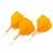 Cuesoul - ROST T19 Integrated Dart Flights - Big Wing - Orange White - Dart Flights